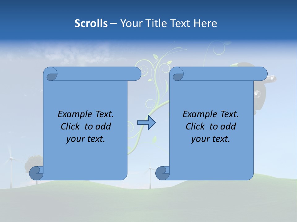 Sommer Rotor Himmel PowerPoint Template
