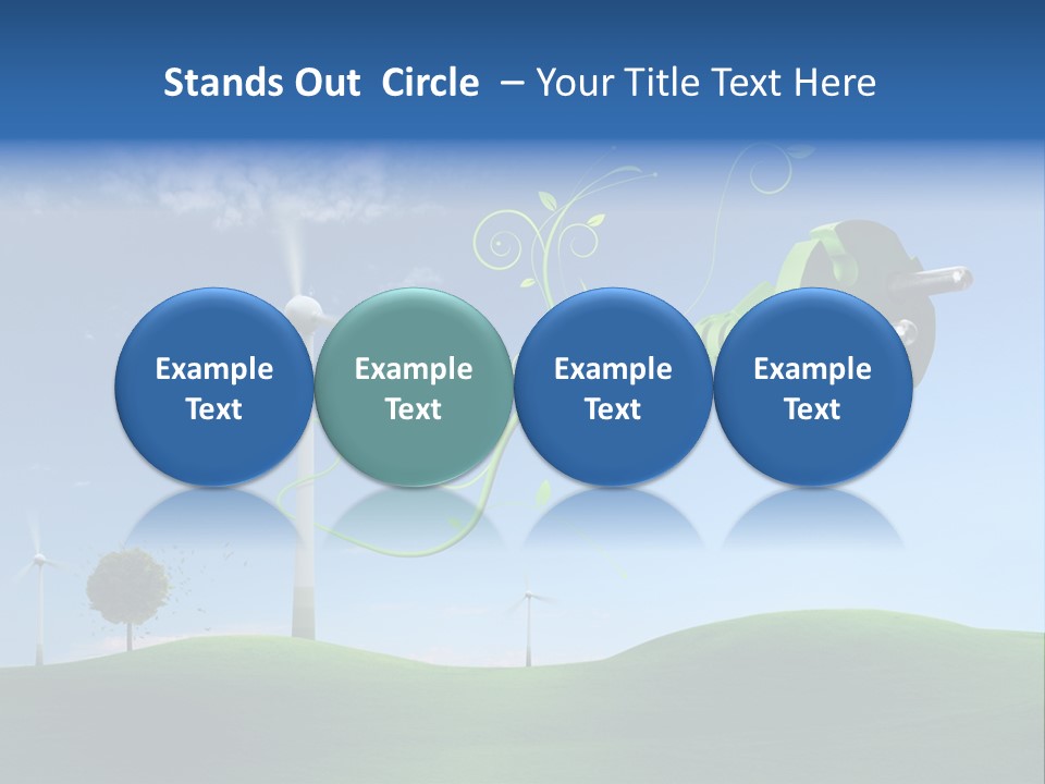 Sommer Rotor Himmel PowerPoint Template