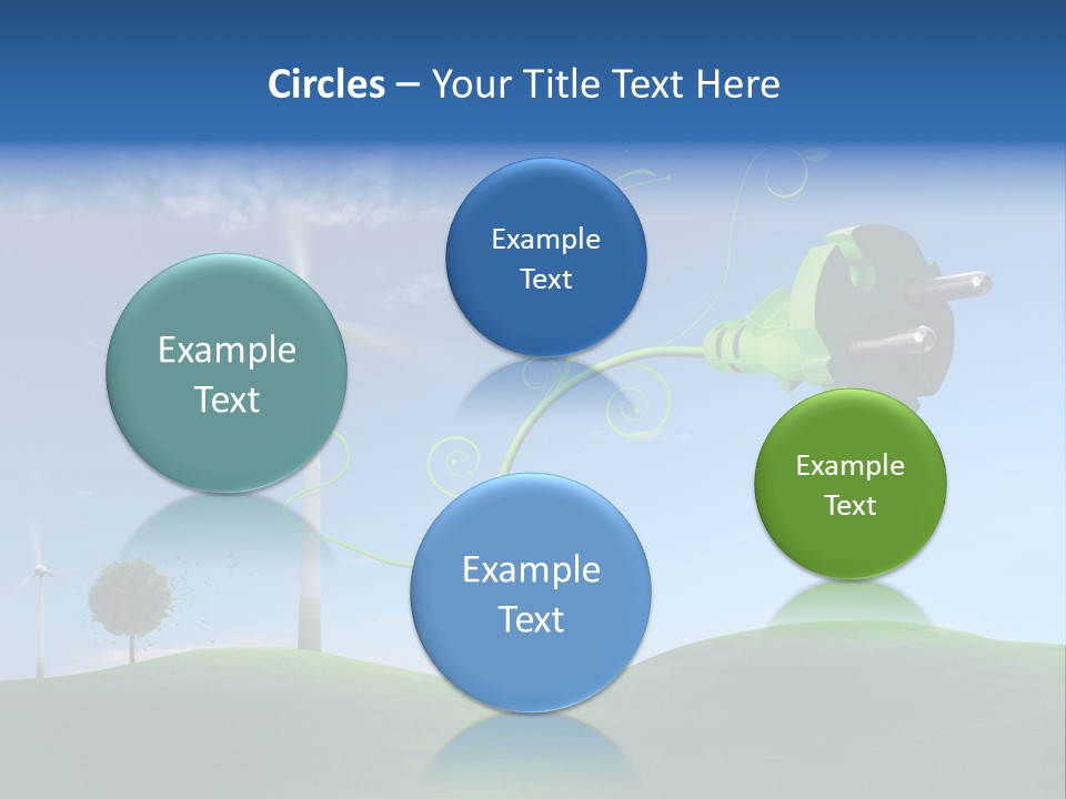 Sommer Rotor Himmel PowerPoint Template