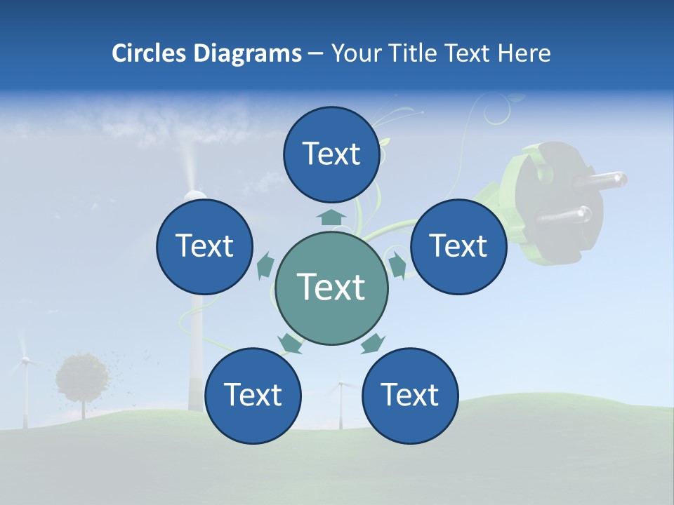 Sommer Rotor Himmel PowerPoint Template