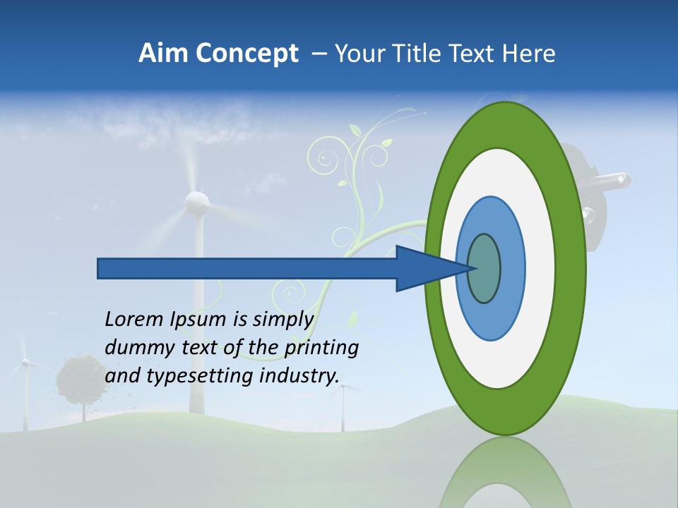 Sommer Rotor Himmel PowerPoint Template