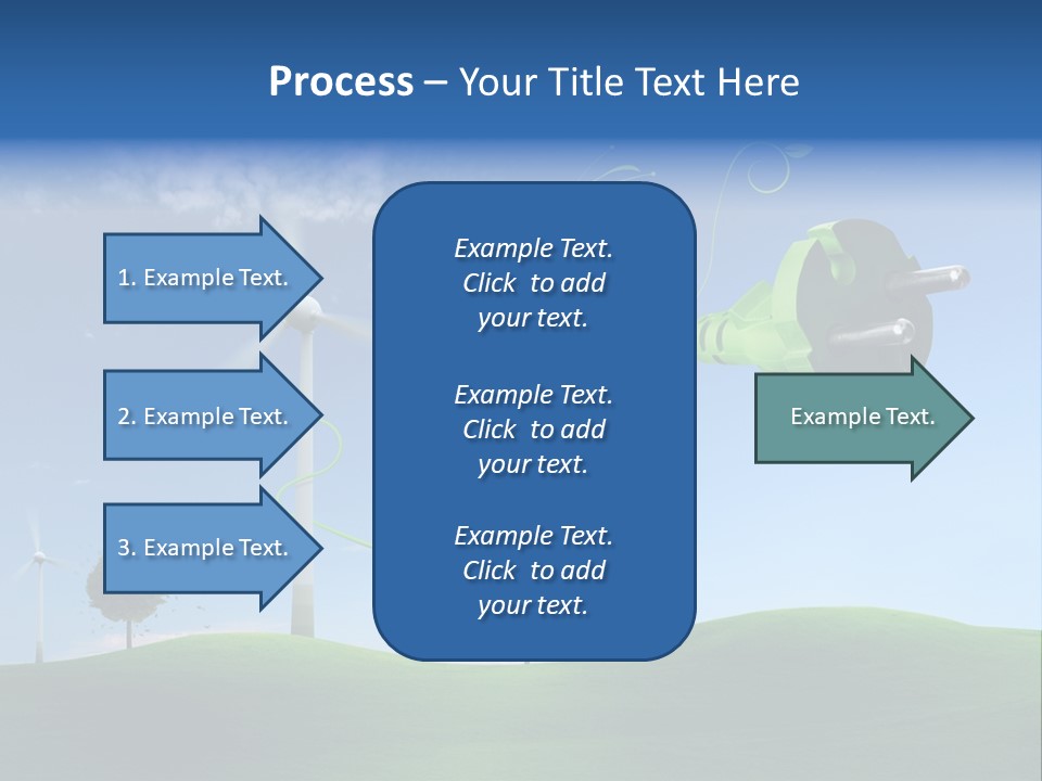 Sommer Rotor Himmel PowerPoint Template