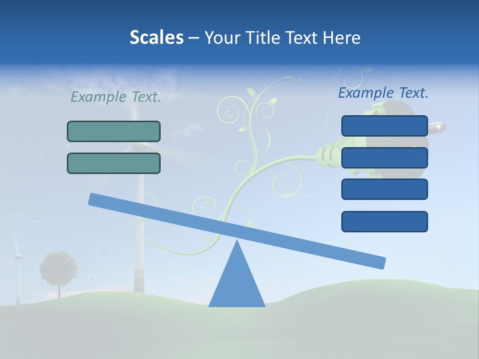 Sommer Rotor Himmel PowerPoint Template