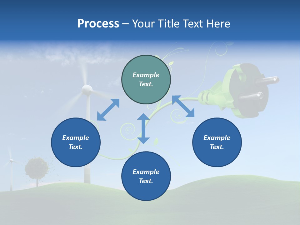 Sommer Rotor Himmel PowerPoint Template