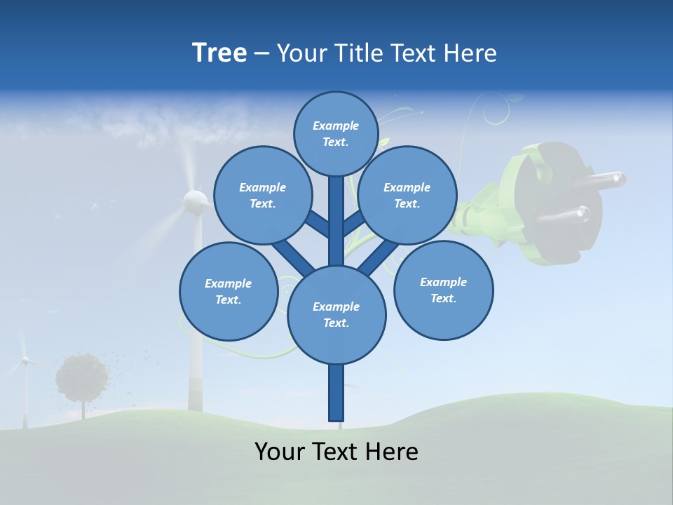 Sommer Rotor Himmel PowerPoint Template