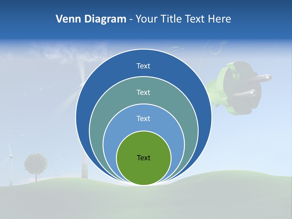 Sommer Rotor Himmel PowerPoint Template
