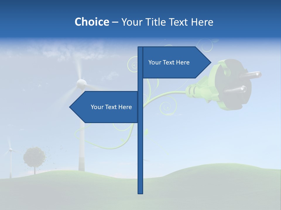 Sommer Rotor Himmel PowerPoint Template