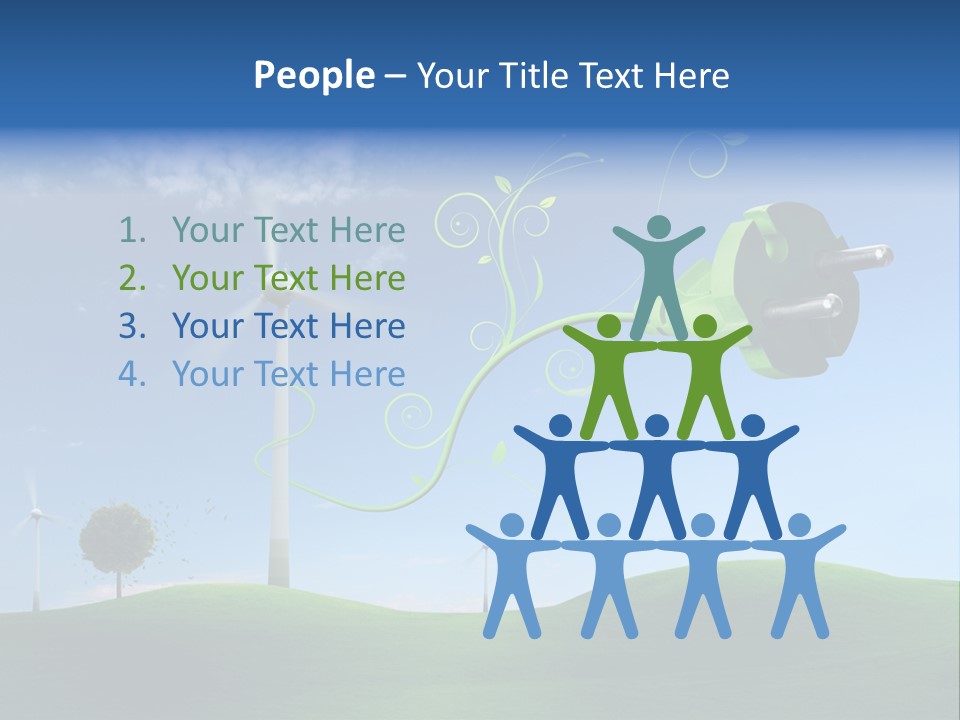 Sommer Rotor Himmel PowerPoint Template