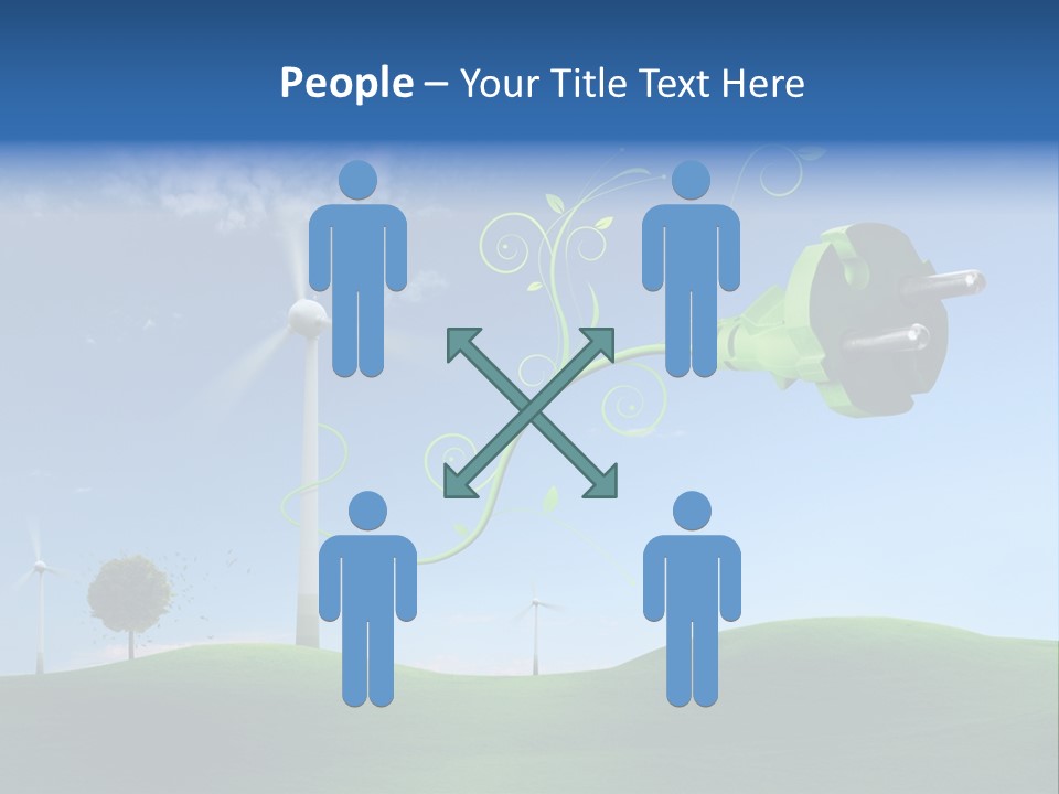 Sommer Rotor Himmel PowerPoint Template