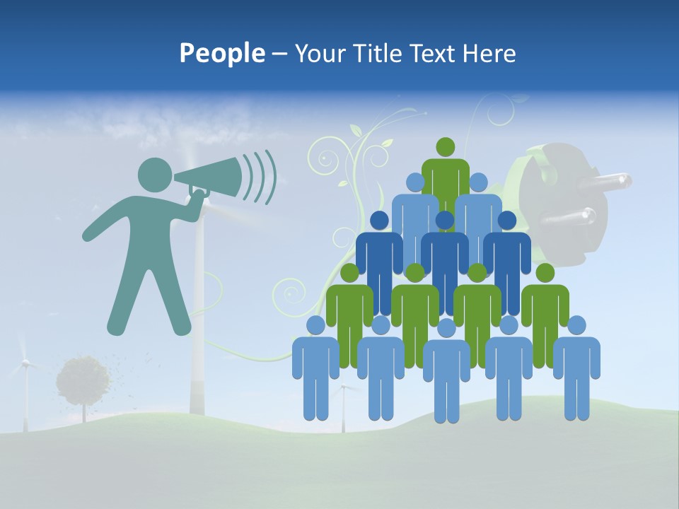 Sommer Rotor Himmel PowerPoint Template