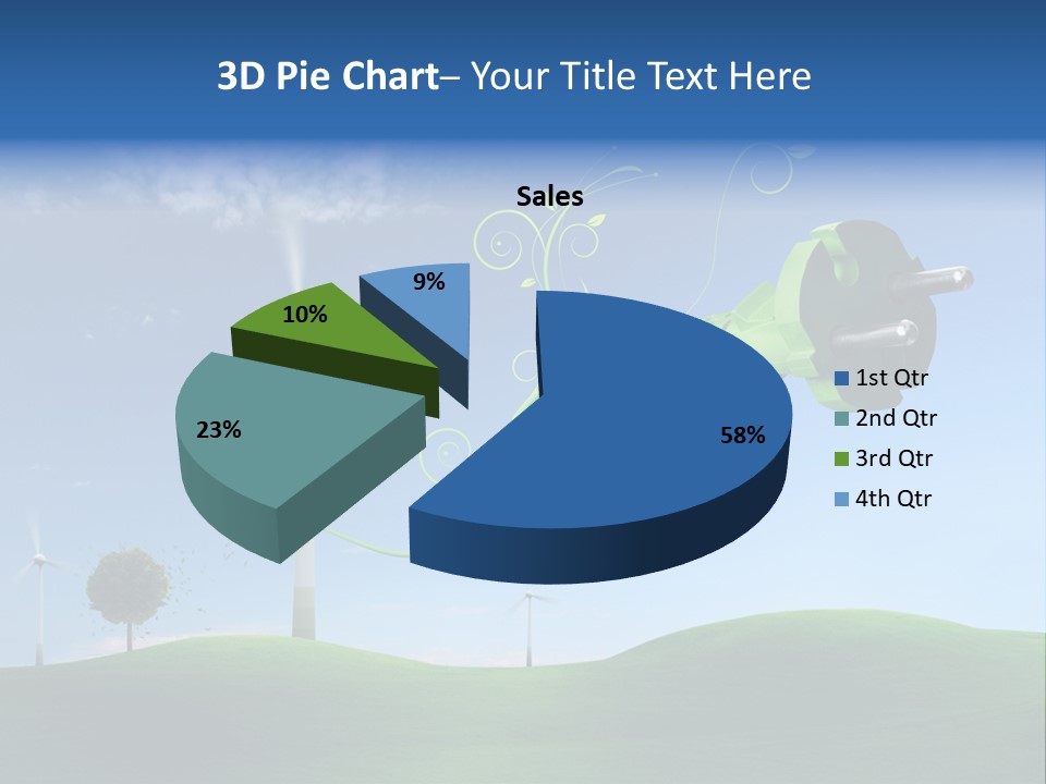 Sommer Rotor Himmel PowerPoint Template
