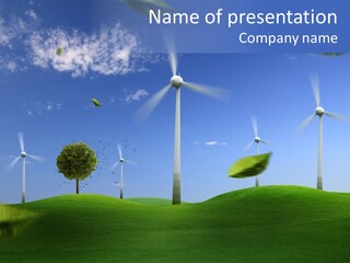 Nat Alternativ Windenergie PowerPoint Template