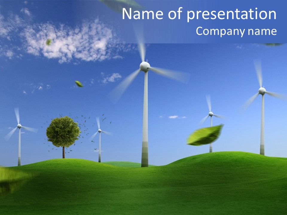 Nat Alternativ Windenergie PowerPoint Template