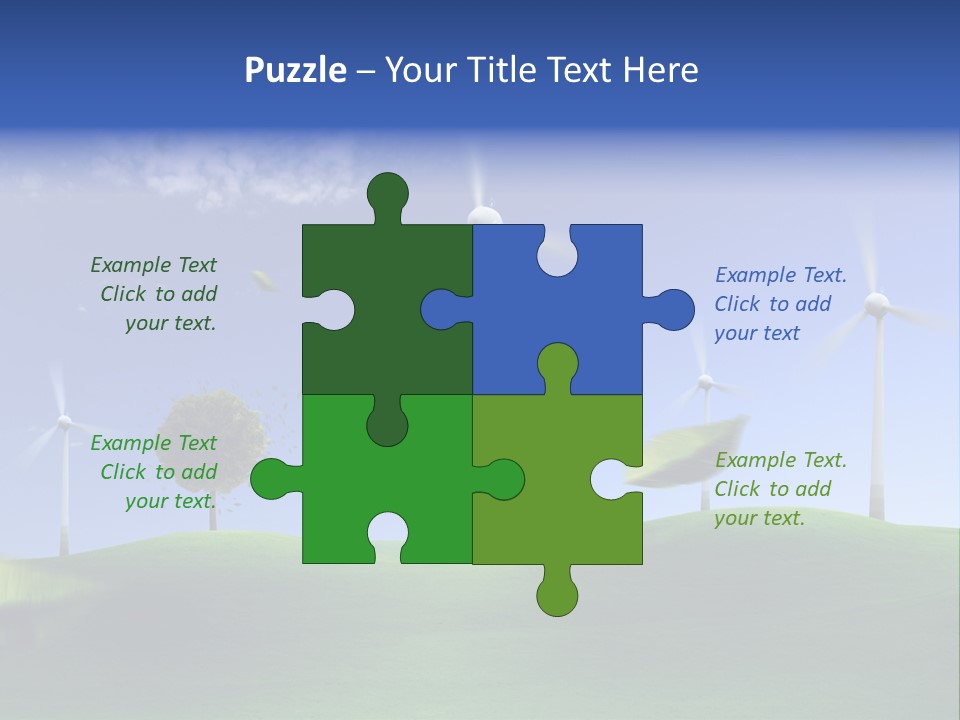 Nat Alternativ Windenergie PowerPoint Template