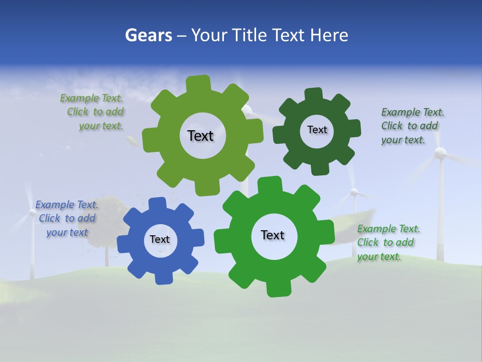 Nat Alternativ Windenergie PowerPoint Template