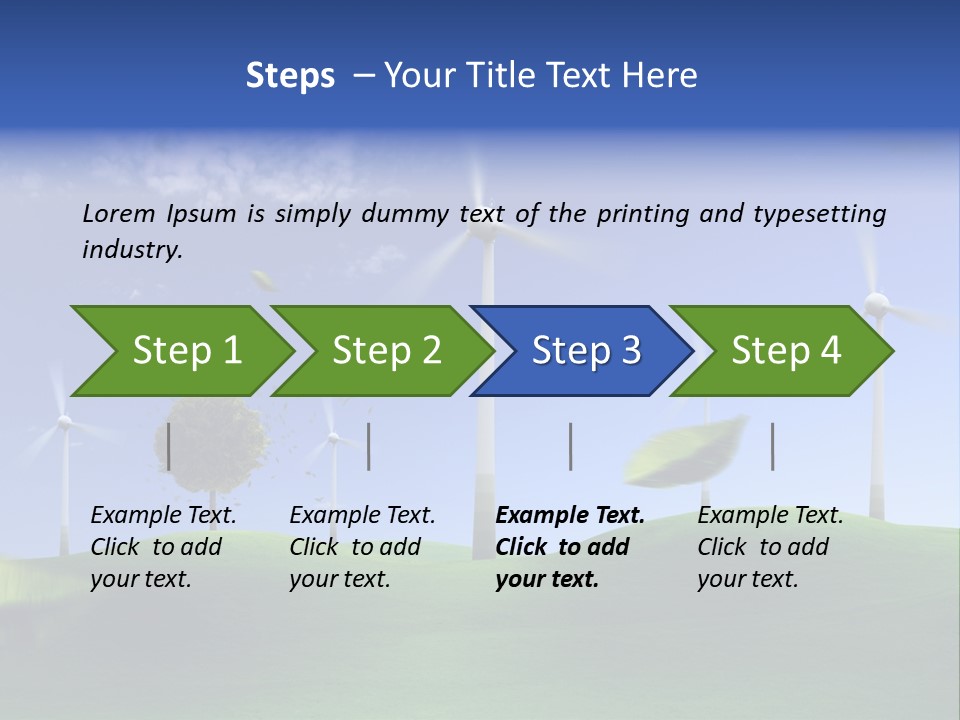 Nat Alternativ Windenergie PowerPoint Template