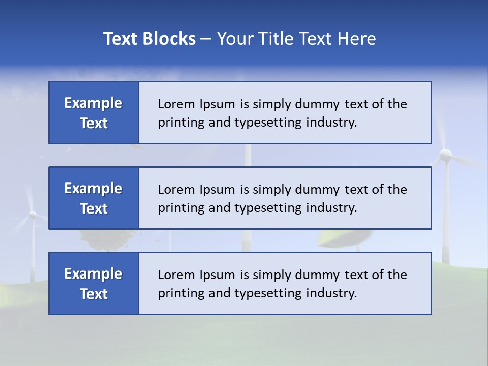 Nat Alternativ Windenergie PowerPoint Template