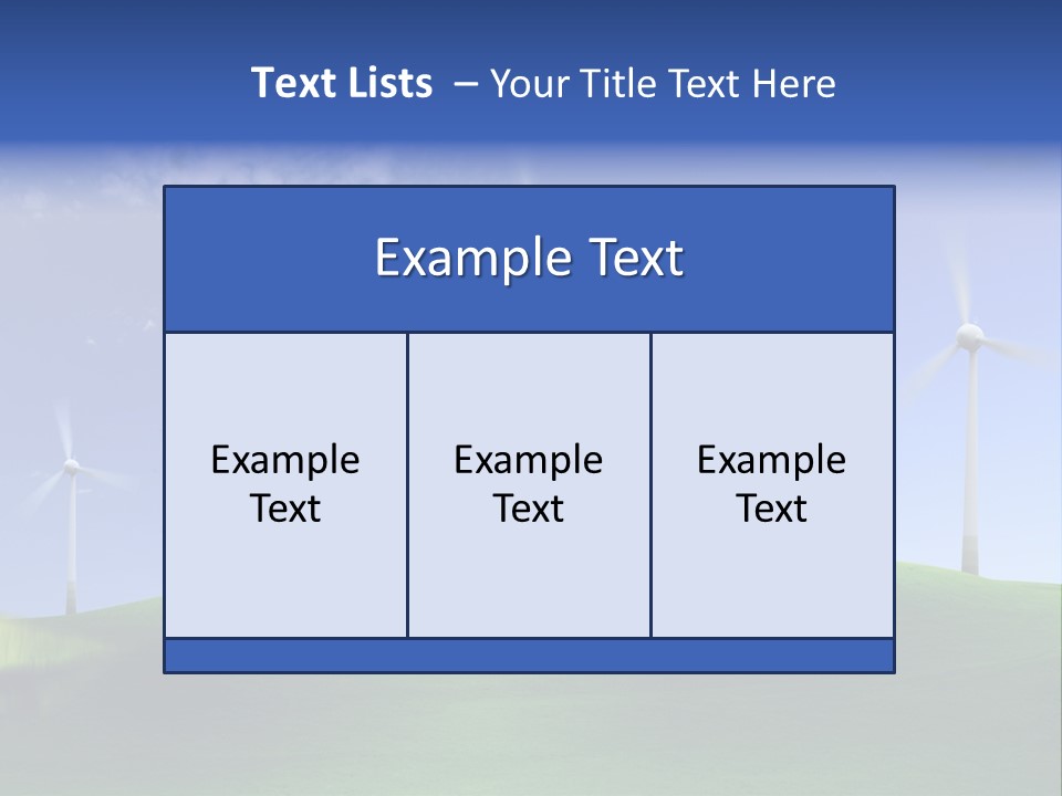 Nat Alternativ Windenergie PowerPoint Template