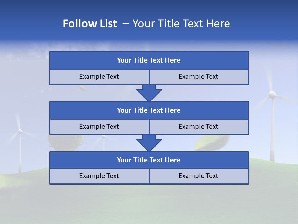 Nat Alternativ Windenergie PowerPoint Template