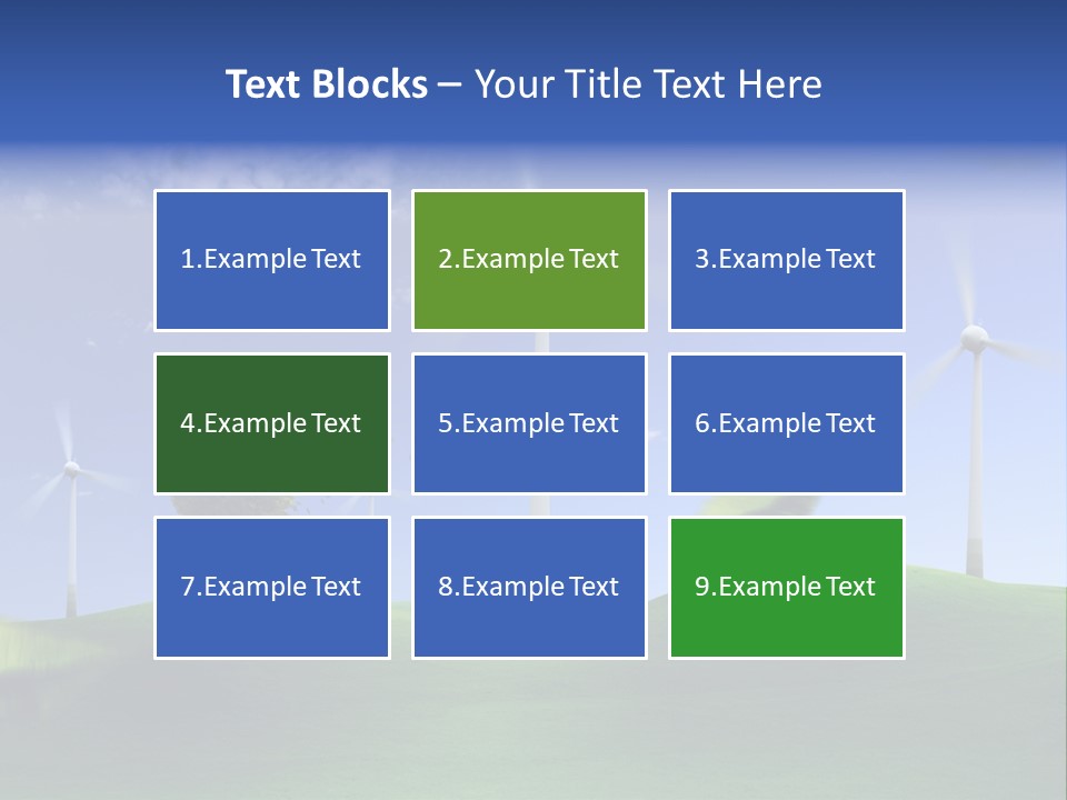Nat Alternativ Windenergie PowerPoint Template