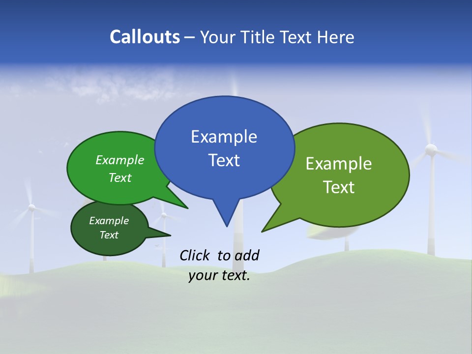 Nat Alternativ Windenergie PowerPoint Template