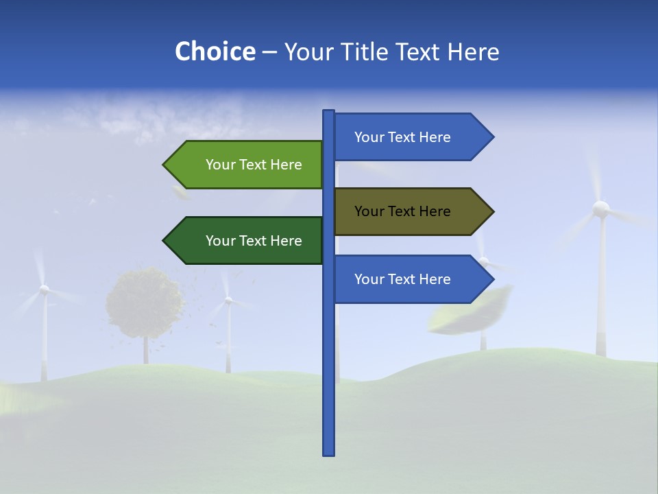 Nat Alternativ Windenergie PowerPoint Template
