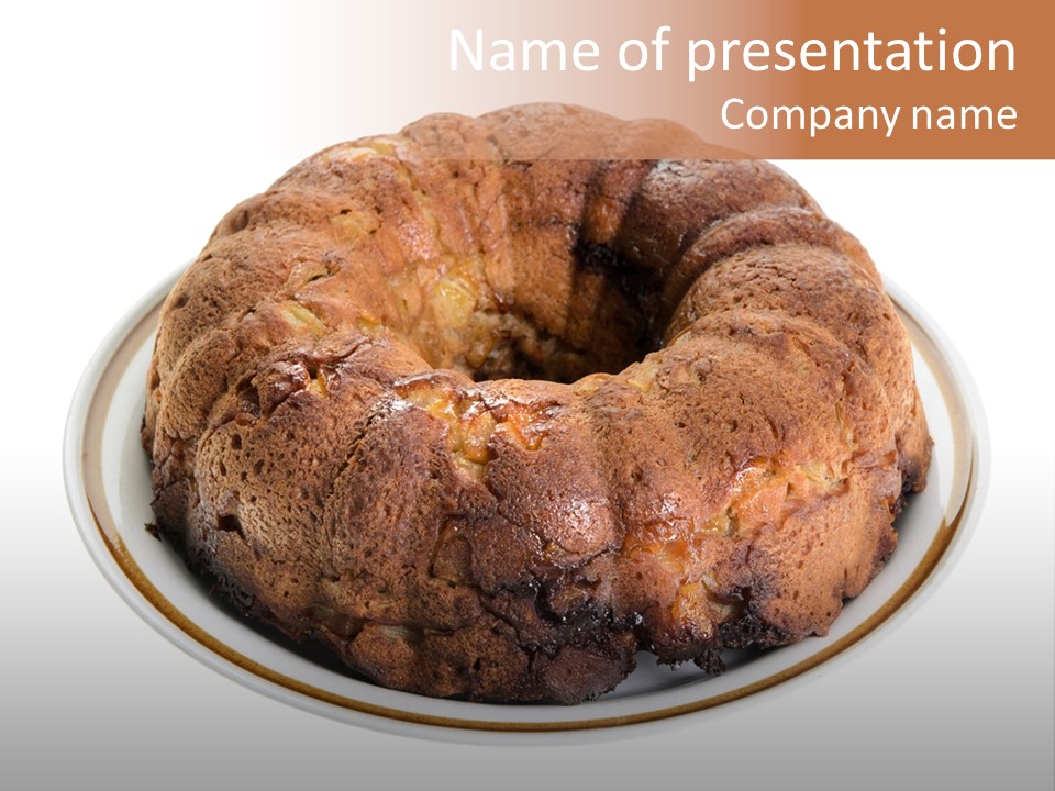 Apple Sweet Golden PowerPoint Template