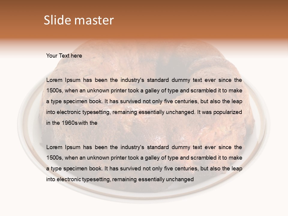 Apple Sweet Golden PowerPoint Template