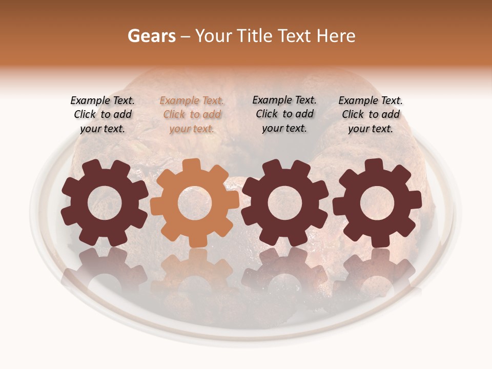 Apple Sweet Golden PowerPoint Template