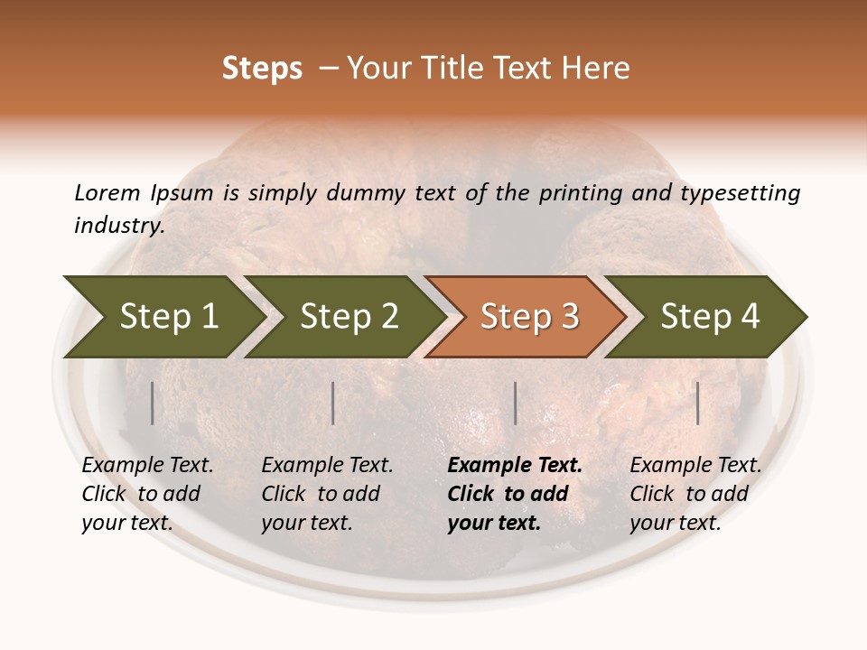 Apple Sweet Golden PowerPoint Template