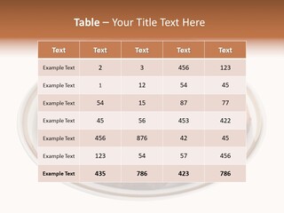 Apple Sweet Golden PowerPoint Template