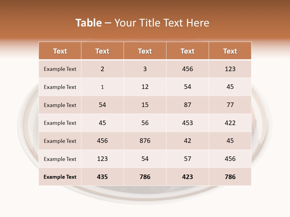 Apple Sweet Golden PowerPoint Template