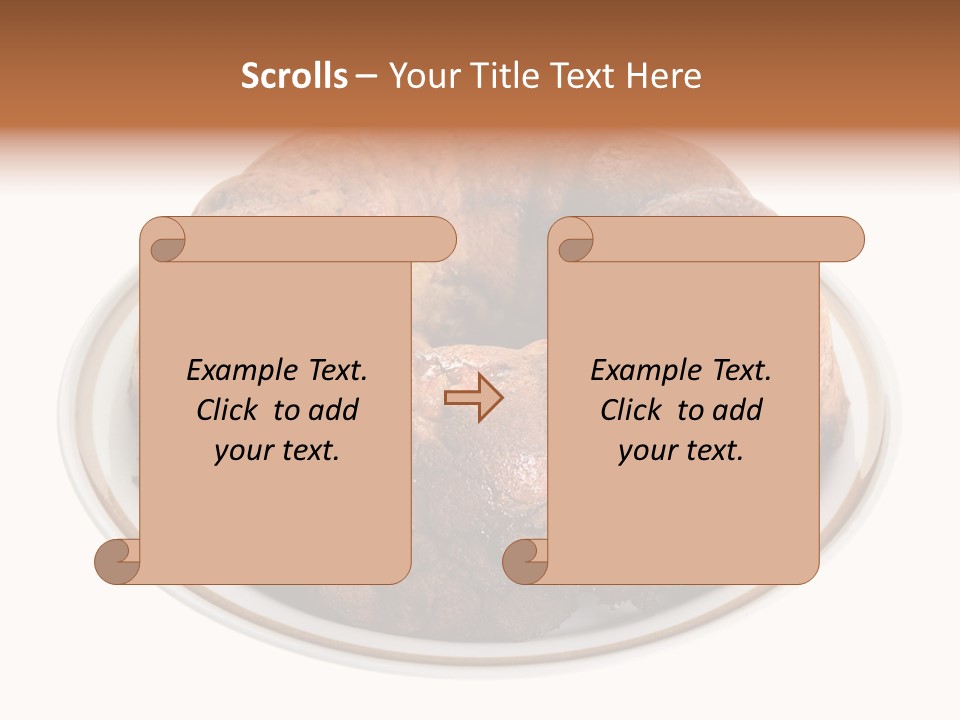 Apple Sweet Golden PowerPoint Template