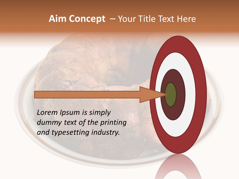 Apple Sweet Golden PowerPoint Template