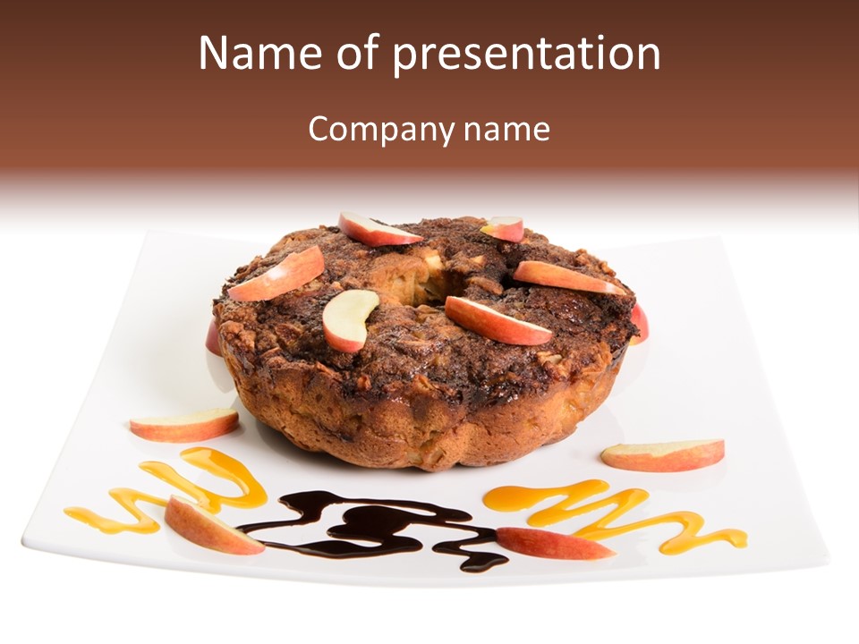 Isolated Bake Dessert PowerPoint Template