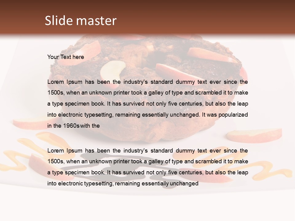 Isolated Bake Dessert PowerPoint Template