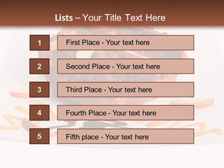 Isolated Bake Dessert PowerPoint Template