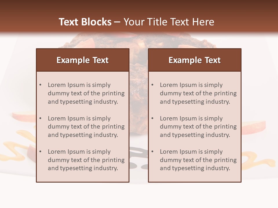 Isolated Bake Dessert PowerPoint Template