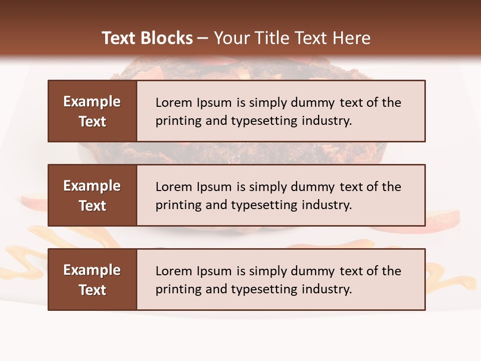 Isolated Bake Dessert PowerPoint Template