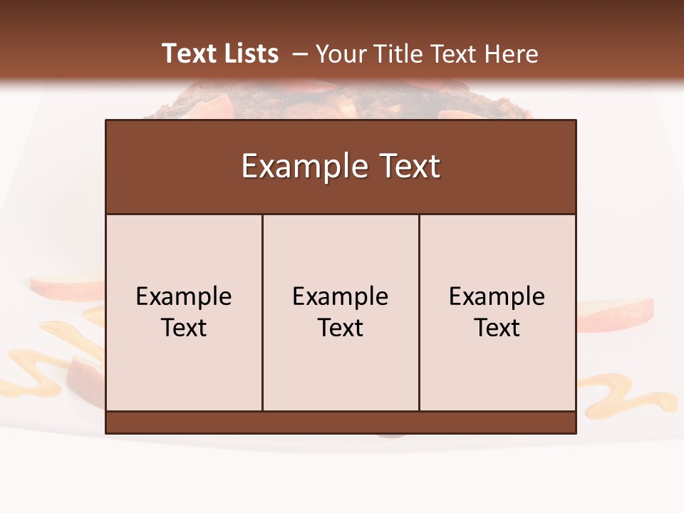 Isolated Bake Dessert PowerPoint Template