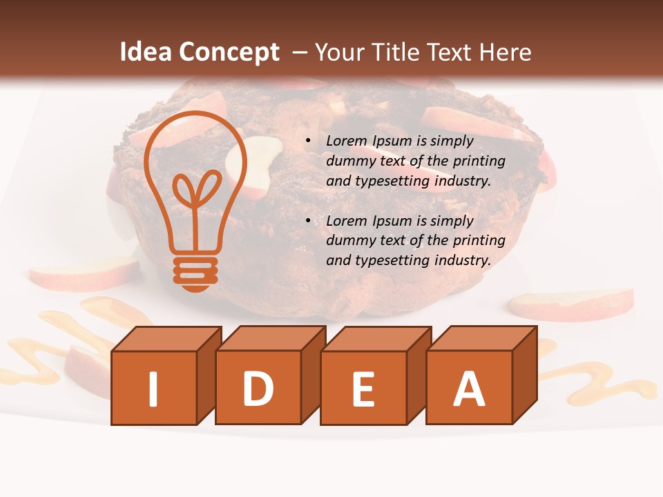 Isolated Bake Dessert PowerPoint Template