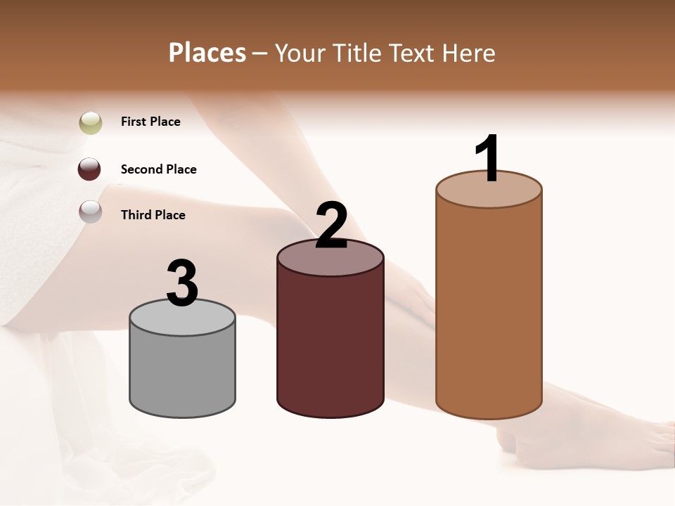 Lady Health Isolated PowerPoint Template