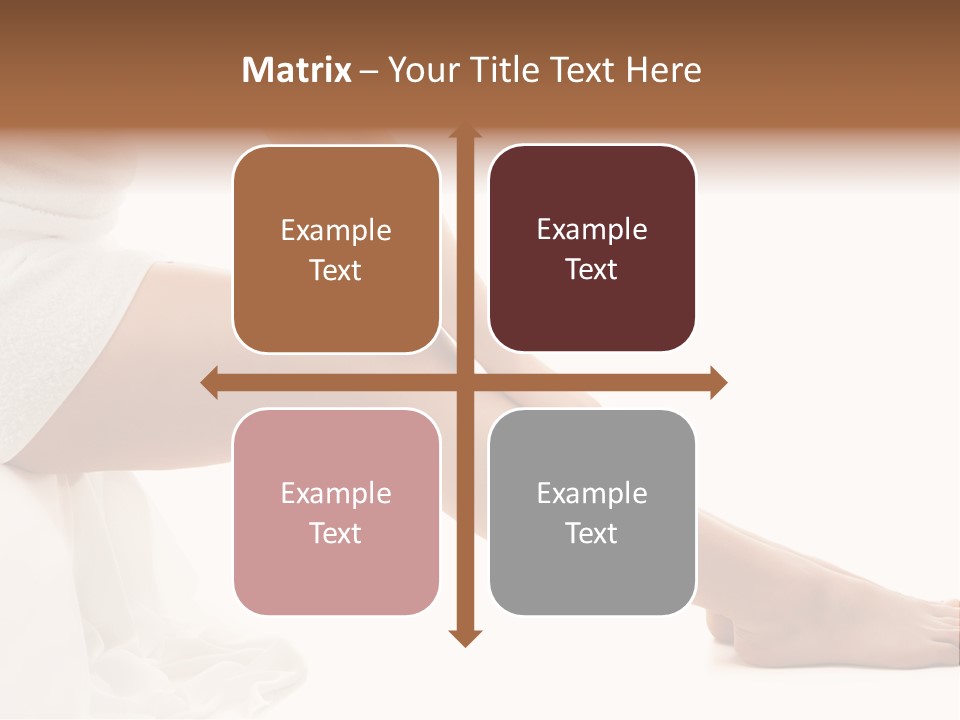 Lady Health Isolated PowerPoint Template