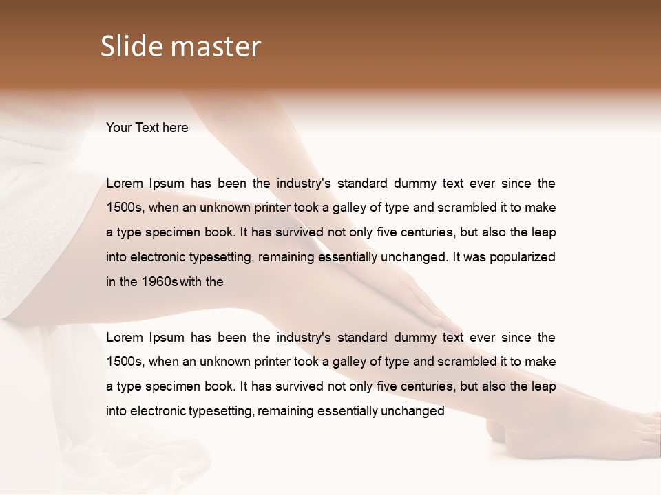 Lady Health Isolated PowerPoint Template