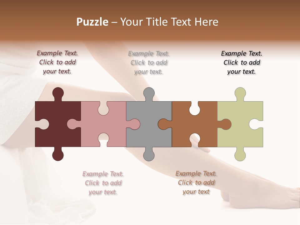 Lady Health Isolated PowerPoint Template