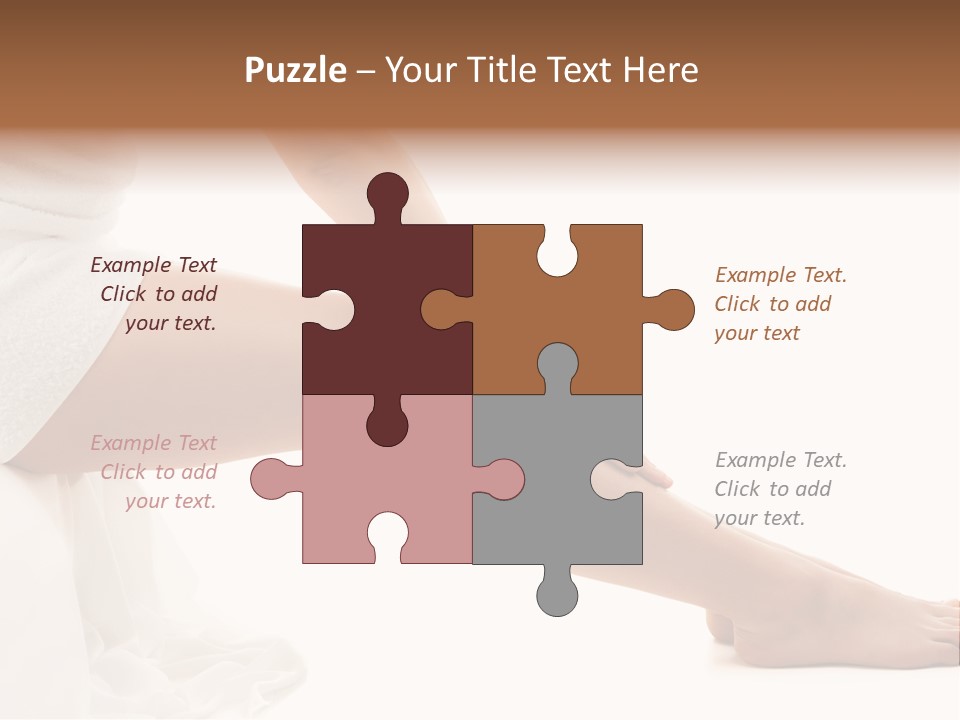 Lady Health Isolated PowerPoint Template