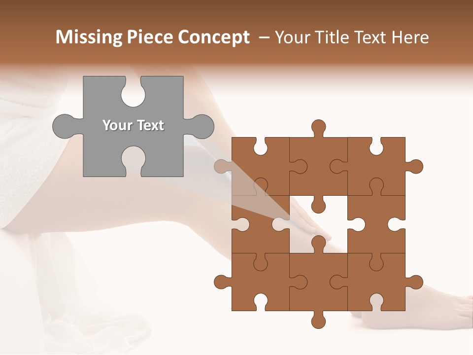 Lady Health Isolated PowerPoint Template