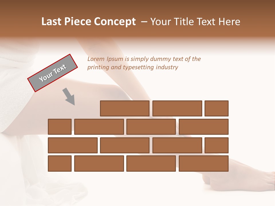 Lady Health Isolated PowerPoint Template