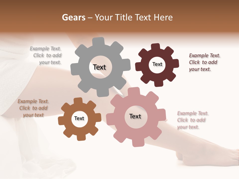 Lady Health Isolated PowerPoint Template