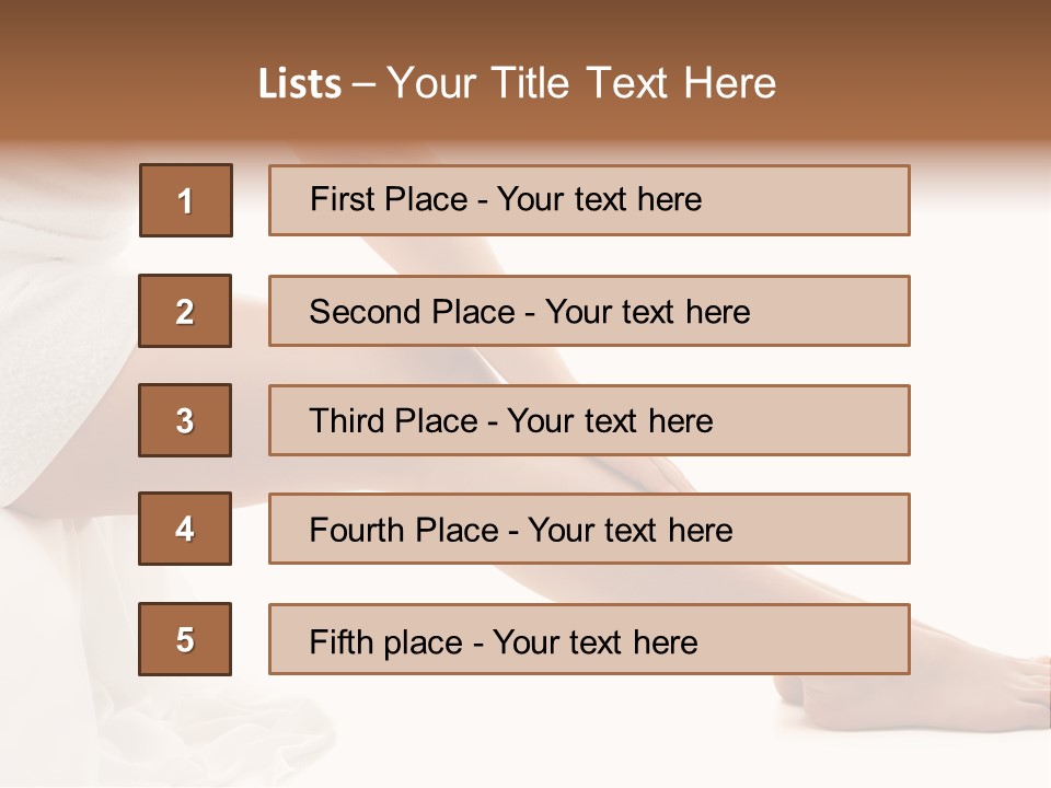 Lady Health Isolated PowerPoint Template